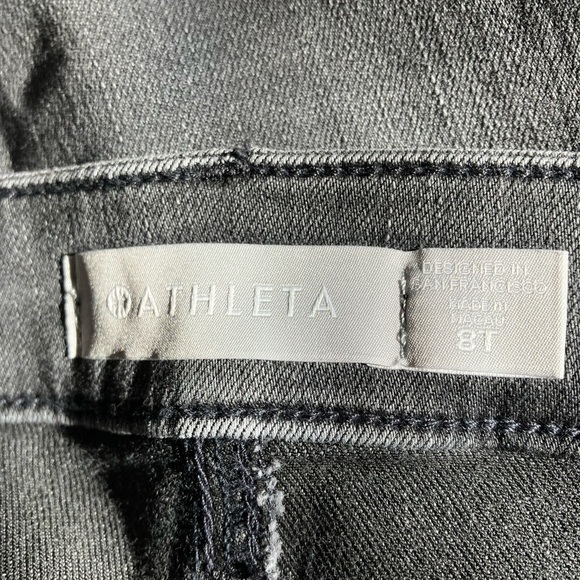 Athleta Skulptek Ultra Skinny Grey Wash Jeans High Waisted 8 Tall w/ Zip Pocket - Picture 8 of 10